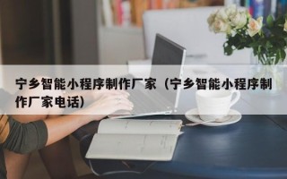 常宁宁乡智能小程序制作厂家（宁乡智能小程序制作厂家电话）